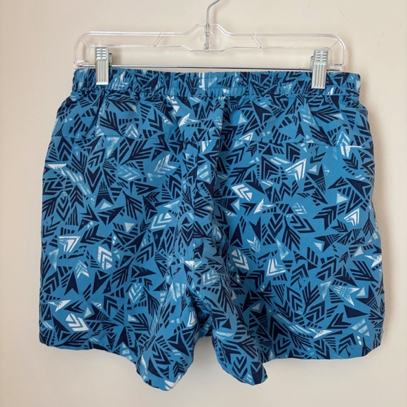 Patagonia Blue Geometric Print Baggies Shorts Women's Medium - Picture 3 of 6